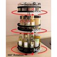 thumbnail image 2 of Gabinete de cocina negro tocadiscos estante de especias bandeja giratoria de Metal YONGSHENG 360 grados, 2 of 5