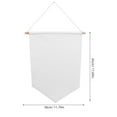 thumbnail image 2 of FRCOLOR 2 Pcs Outdoor Flag Canvas Flag Blank Camping Flag 45.00X30.00X0.01CM White, 2 of 8