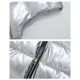 thumbnail image 3 of Men's Shiny Padded Vest Removable Hooded Outdoor Sleeveless Jacket, 3 of 4