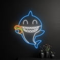 thumbnail image 2 of Handmadetneonsign Taco Shark Neon Sign, Tacos Shark Neon Light, Shark Tacos Led Sign, Shark Taco, 2 of 5