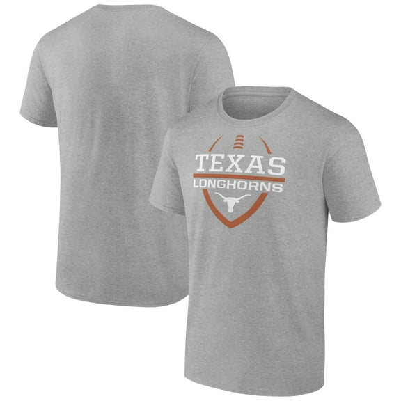 Men's Heather Gray Texas Longhorns Football Fan T-Shirt