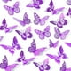 thumbnail image 3 of SAOROPEB Decoración de pared de mariposas 3D, 48 piezas, 4 estilos, 3 tamaños, decoraciones de mariposas moradas para decoraciones de cumpleaños, decoraciones de fiestas de mariposas, decoraciones de, 3 of 4