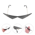 thumbnail image 4 of GOOHOCHY Gafas de sol de mujeres Gafas de sol triangulares sin borde de sol., 4 of 7