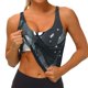 thumbnail image 3 of Balery Forest Black Ghost Warrior Sujetadores deportivos con espalda cruzada para mujer, acolchados, sin costuras, de alto impacto, ideales para yoga, gimnasio, entrenamiento y fitness.-, 3 of 8
