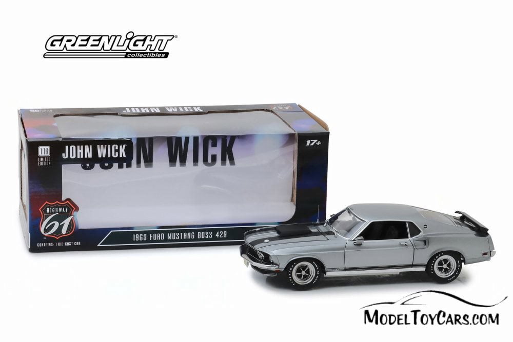 ミニカー JOHN WICK 1969 Ford Mustang BOOS 429 1:12 John Wick -- 1969 Ford Mustang Boss 429 -- Greenlight