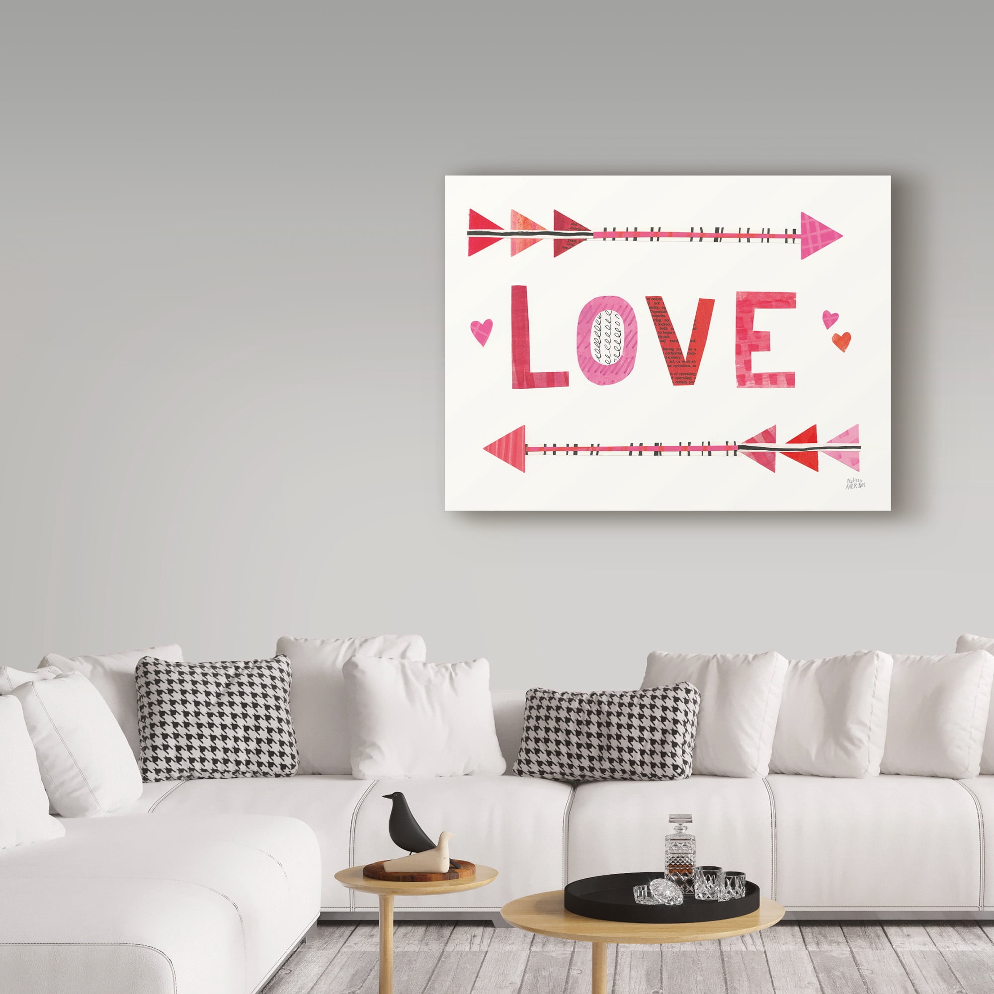 Trademark Fine Art 'Love Words III' Canvas Art by Melissa Averinos