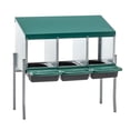 thumbnail image 7 of Leumius Nesting Boxes for Chickens,3-Hole Chicken Nesting Boxes,Chicken Laying Box with Lid Cover for Outdoor Chicken Coop Farm Yard,Green, 7 of 7