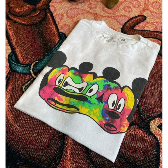 Disney Mickey Summer Clothes Y2k Cartoon Trend Short Sleeve Tees Couple Design Streetwear Oversized T-shirts Women Men Tee Shirt