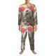 thumbnail image 3 of Fotbe Floral Sunglasses Cat Art Pijama de Hombre con Estampado de Manga Larga, Conjunto de 2 Piezas, Ropa de Dormir Suave y Cómoda con Bolsillos-Small, 3 of 7