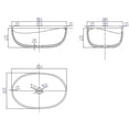 thumbnail image 5 of Pemberly Row 23" Solid Concrete Wavy Oval Above Mount Vessel Sink, 5 of 5