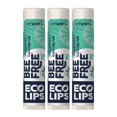 thumbnail image 1 of Bálsamo labial vegano con sabor a menta dulce de Eco Lips, paquete de 3, natural sin abejas, con cera de candelilla, manteca de cacao orgánica y aceite de coco, cuidado de labios. Embalaje de cápsulas, 1 of 5