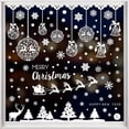 thumbnail image 6 of 9 Sheets Christmas Window Clings Reusable Xmas Winter Holiday Santa Claus, Reindeer, Christmas Bell, Xmas Tree and Snowflakes Stickers Decals for Home School Office Car, 6 of 6