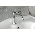 thumbnail image 4 of Kingston Brass KS3541RNK Levante One-Handle 1-Hole Bathroom Faucet with Push Pop-Up Drain in Polished Chrome, 4 of 7