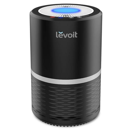 LEVOIT LV-H132 Air Purifier with True HEPA Filter, Odor Allergies Eliminator for Smokers, Smoke, Dust, Mold, Home and Pets, Air Cleaner with Optional Night Light, US-120V, Black, 2-Year