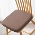 thumbnail image 4 of Slow Recovery Foam Chair Cushion | Detachable & Machine Washable Cover | Non-Slip Bottom | 40x40x4cm (16x16x1.6in) | Milk Fiber Fabric | For Kitchen, Dining, Office, Car & Classroom Use, 4 of 6