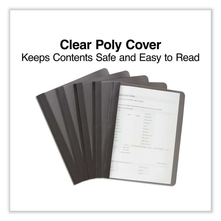 Poly Report Cover, Double-Prong Fastener, 0.5 Poly Report Cover, Double-Prong Fastener, 0.5