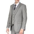 thumbnail image 3 of Men's Signature 3-Piece Slim Fit Suits, 3 of 5