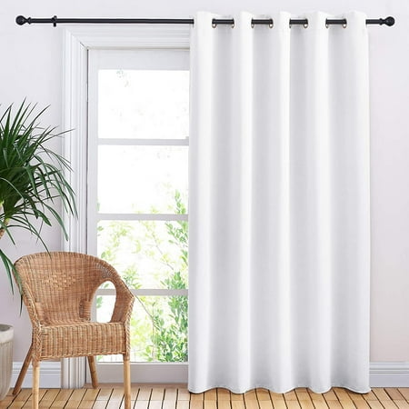 Ceiling Curtains Room Divider Curtain Screen Partition Vertical Blind For Sling Door Blackout Window Privacy Patio Greyish White Single Panel 8 3ft Wide X 10ft Long Canada Ceiling Curtains Room Divider Curtain, Shower Curtains For 10ft Ceilings