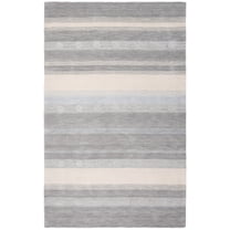 SAFAVIEH Kids Dots Gradient Striped Area Rug, Grey/Ivory, 8' x 10'