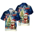 thumbnail image 3 of Merry Christmas and Happy New Year Santa Exotic Shorthair Holiday Xmas Winter 2025 Hawaiian Shirt Breathable Summer Unisex Merch Cat Lover Kitten Owner Gifts - 00024, 3 of 6