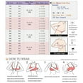 thumbnail image 3 of Fashion Thin Ladies Solid Color Bow 3/4 Cup Smooth Lace Adjustable Gathered Bra, 3 of 3