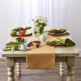 thumbnail image 3 of Contemporary Home Living Ribbed Variegated Cotton Table Runner - 108" - Honey Gold, 3 of 3