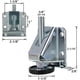 thumbnail image 2 of Heavy Duty Adjustable Leveling Feet Hex Nuts Lock Furniture Feet Levelers for Furniture, Table, Cabinets, Workbench, Shelves and More, 2 of 5