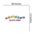 thumbnail image 3 of KIDS ROOM - Multicolored Train English Alphabet Cubes Toys Vinyl Personalized Name Decoration Sticker Educational Design Removable Kids Bedroom Wall Decal 40" x 12", 3 of 3