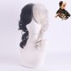 thumbnail image 2 of Peluca Blanca Y Negra Mujeres Parte Media Peluca Rizada Corta Cosplay Disfraz Pelo Sintético Juego De Rol Peluca Para Cosplay Fiesta De Navidad De Halloween Guardurnaity CE006854-00, 2 of 6