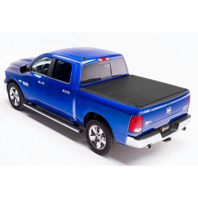 BAK Industries Tonneau Cover 448207RB BAKFlip MX4; Hard Folding; 2 Folds/3 Panels; Lockable Using Tailgate Handle Lock; Black Matte; Aluminum