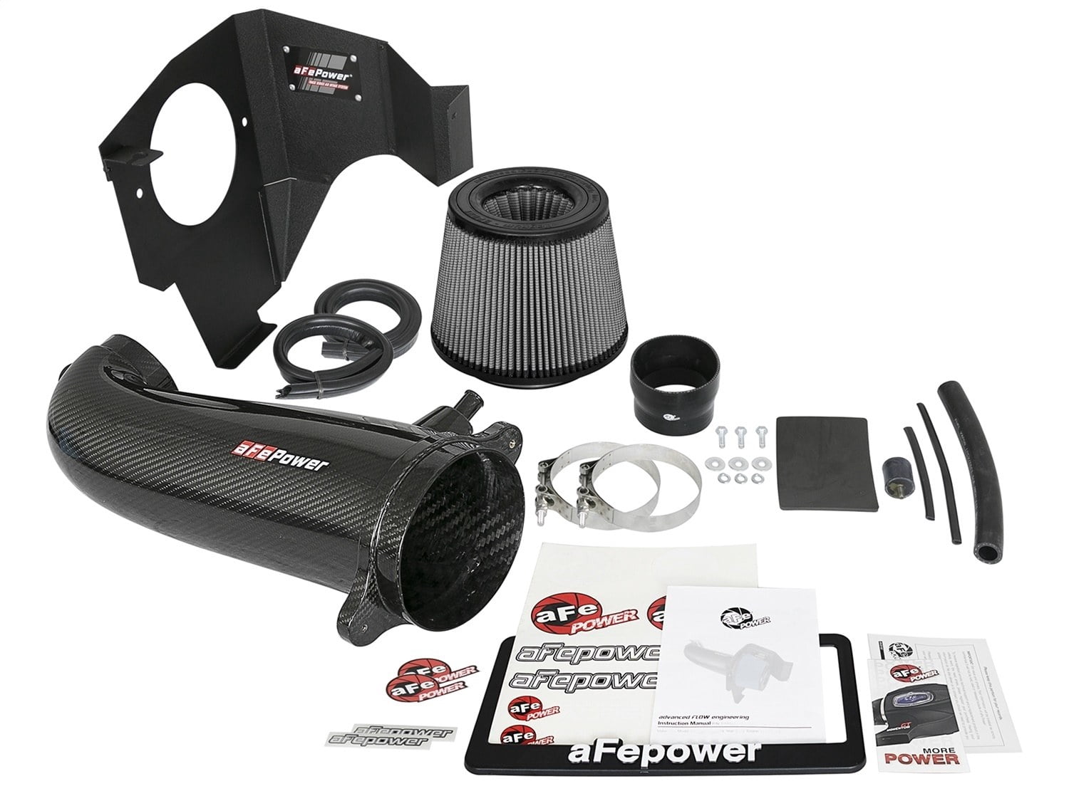aFe Power 51-12162-C Track Series Stage-2 Carbon Fiber Intake System w/ Pro DRY S Media