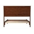 thumbnail image 5 of AFI Portland Full Low Profile Wood Platform Bed Frame with Sleigh Headboard, Walnut, 5 of 9