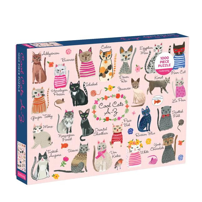 Cat Zodiac 500 Piece Puzzle by Maeva Considine and Mudpuppy Galison 2019, Trade Paperback for sale online 