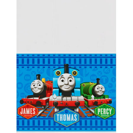 Thomas and Friends Plastic Table Cover, 54" x 96", Party Supplies