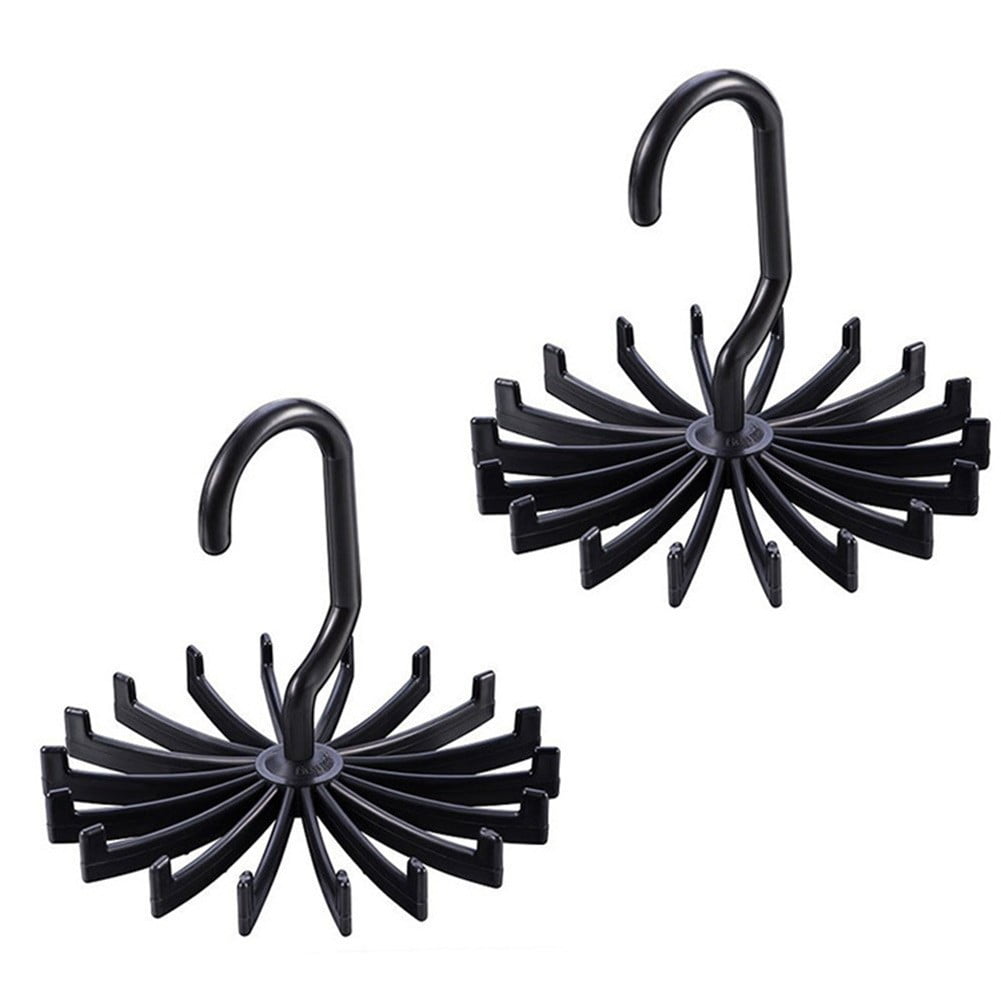 Rotatable Rack Holder Hanger Closet Organiser for Tie Belt Wardrobe
