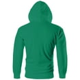 thumbnail image 6 of QHRMKOG Mens Sweatshirt Full-Zip Long Sleeve Big and Tall Hoodie Winter Light Fashion Cotton Drawstring Oversize Sweaters Strong with Pocket Jackets Green XL-Large, 6 of 8