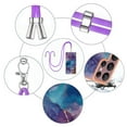 thumbnail image 5 of Case for Samsung Galaxy S23 Ultra, Adjustable Detachable Crossbody Strap Neck Strap Silicone Bumper Marble Painted TPU Ultra Thin Shockproof Protective Phone Case Cover for Galaxy S23 Ultra, Purple, 5 of 7