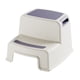 thumbnail image 1 of Kearding Taburete con escalón multifuncional: fácil de montar y con almacenamiento espacioso Taburete con escalón para niños de PP duradero Conjuntos de muebles de dormitorio beige violeta, 1 of 6