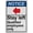 Warning Sign 2, variant on Industrial ANSI Horizontal Directional Sign - 8"x12" Weatherproof, UV Resistant for Indoor/Outdoor Workplace (Gas meters inside)