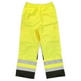 thumbnail image 4 of SAFEGEAR Class E Lime Green/Yellow & Black, High Visibility Rain Pants w/Reflective Tape - Large, 4 of 6