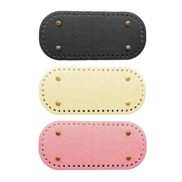 Bolsas de alfombrilla inferior para tejer DIY Baoblaze para mascotas negro rosa 52 agujeros