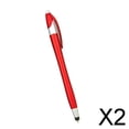 thumbnail image 1 of Paquete de 2-4 bolígrafos capacitivos con pantalla táctil 2 en 1 para rojo 2 piezas, 1 of 7