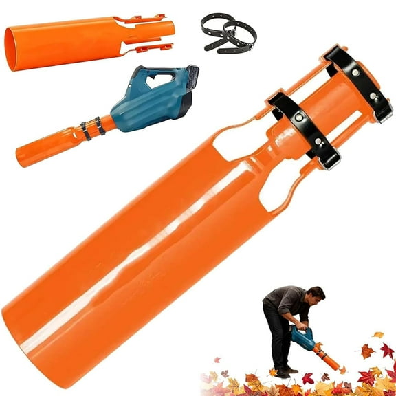 Leaf Blower Air Booster, Cordless High-Flow Air Booster Attachment, Universal Leaf Blower Nozzle Enhancer, Fits 2–4 Inch Nozzles