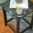 thumbnail image 3 of Shine Company Adirondack Indoor/Outdoor Square Resin End Table in Black, 3 of 10