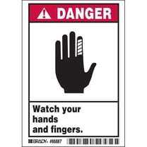 Brady Label,5 inx3 1/2 in,Polyester,PK5 86887