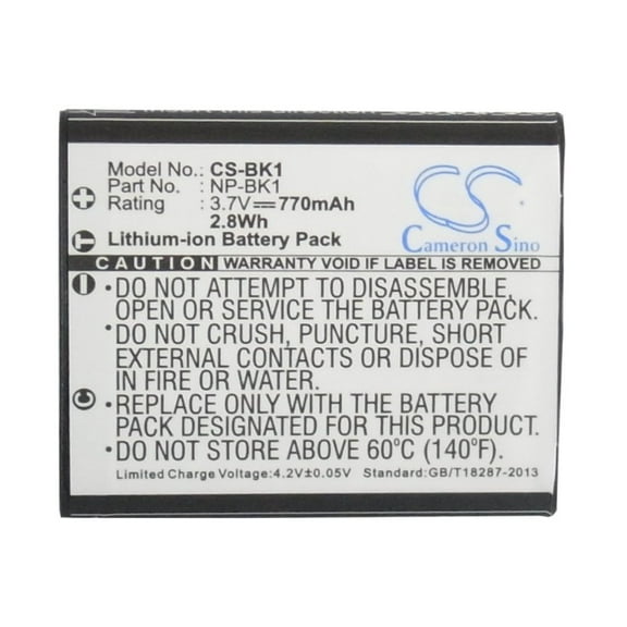 Replacement Battery For Sony 3.7v 770mAh Camera Battery