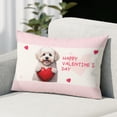 thumbnail image 2 of Happy Valentine's Day Bichon Frise Brings Love Heart Pillowcase Double Sided Bichons Dog Lovers Gifts Idea Pillow Case Covers - 02028, 2 of 3