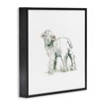thumbnail image 2 of Stupell Industries Farmhouse Fluffy Baby Sheep Minimal Farm Animal over White Black Framed Giclee Art, 17 x 17, by Carol Robinson, 2 of 7
