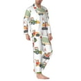 thumbnail image 3 of Kll Excavator Sleepwear Mens Flannel Pajamas,Long Cotton Pj Set, 3 of 9