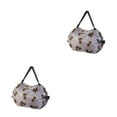 thumbnail image 2 of Youkk Foldable Storage Bag Convenient Travel Companion Reusable Foldable Storage Bags Brown puppy 2Set, 2 of 6